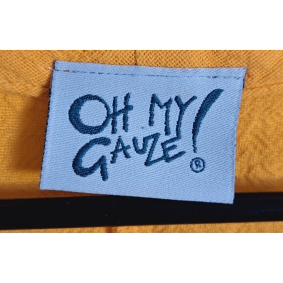 Oh My Gauze! 3X - 3/4 Sleeve Hi-Lo Hem 100% Cotton Gauzy Pullover Top Beachy - Picture 2 of 7